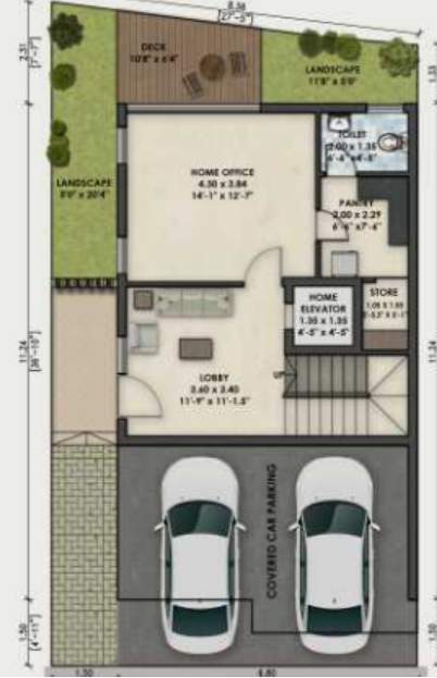  eden villas Floor Plan Ground Floor Plan