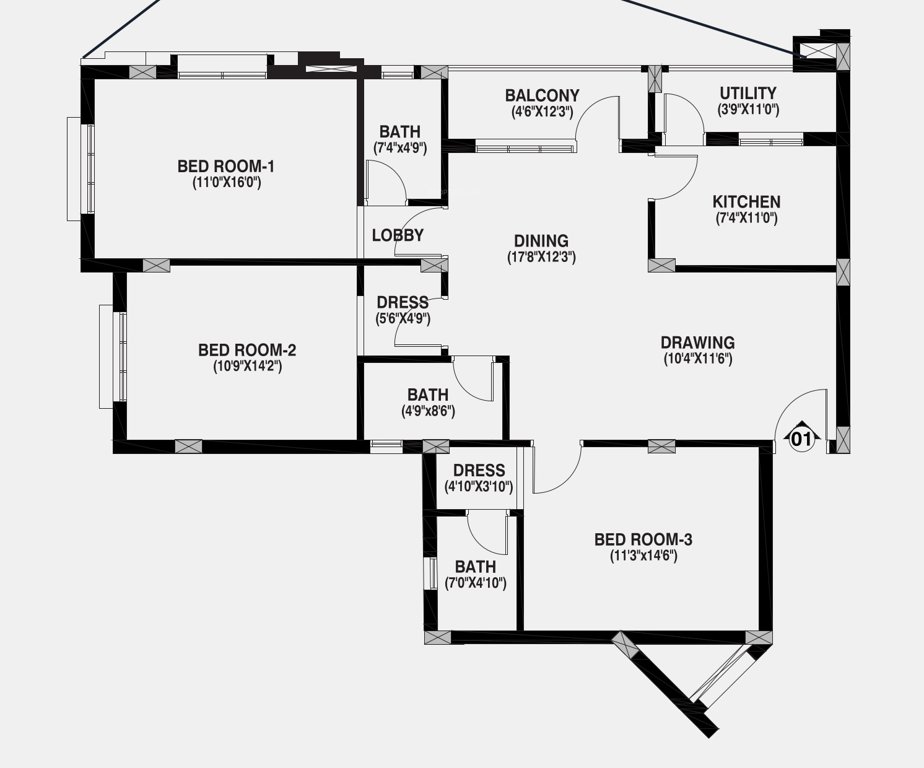  aavasa shivgram residency Floor Plan Floor Plan