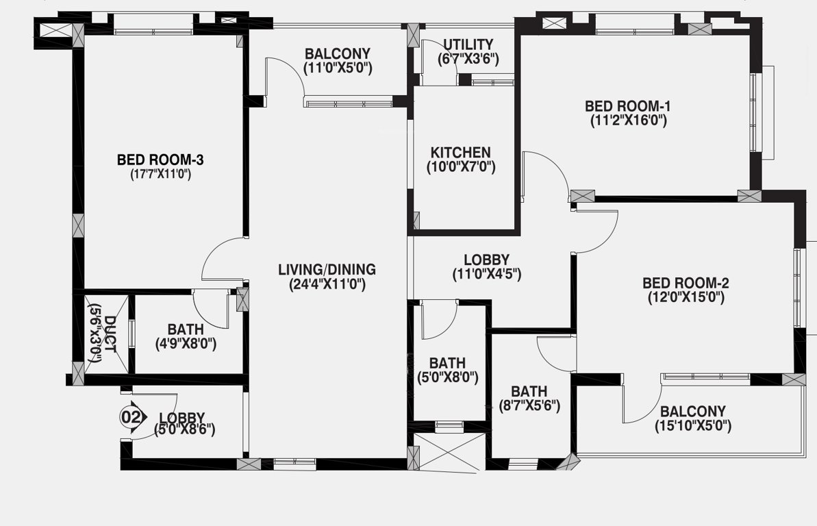  aavasa shivgram residency Floor Plan Floor Plan