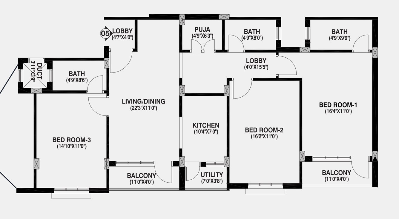  aavasa shivgram residency Floor Plan Floor Plan