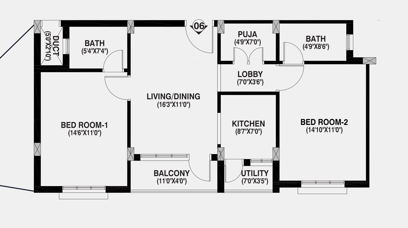 aavasa shivgram residency Floor Plan Floor Plan