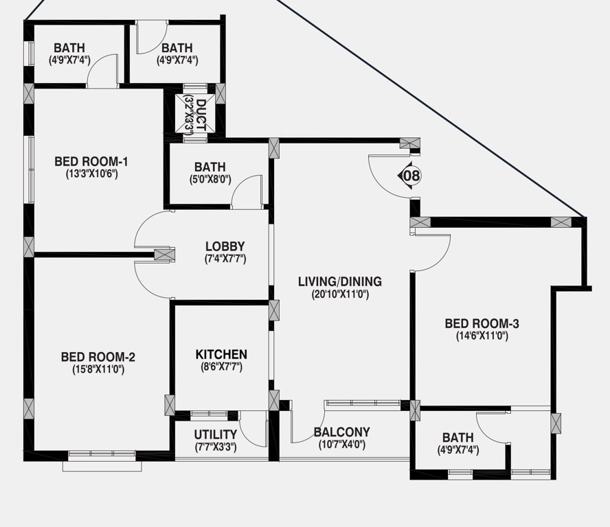  aavasa shivgram residency Floor Plan Floor Plan