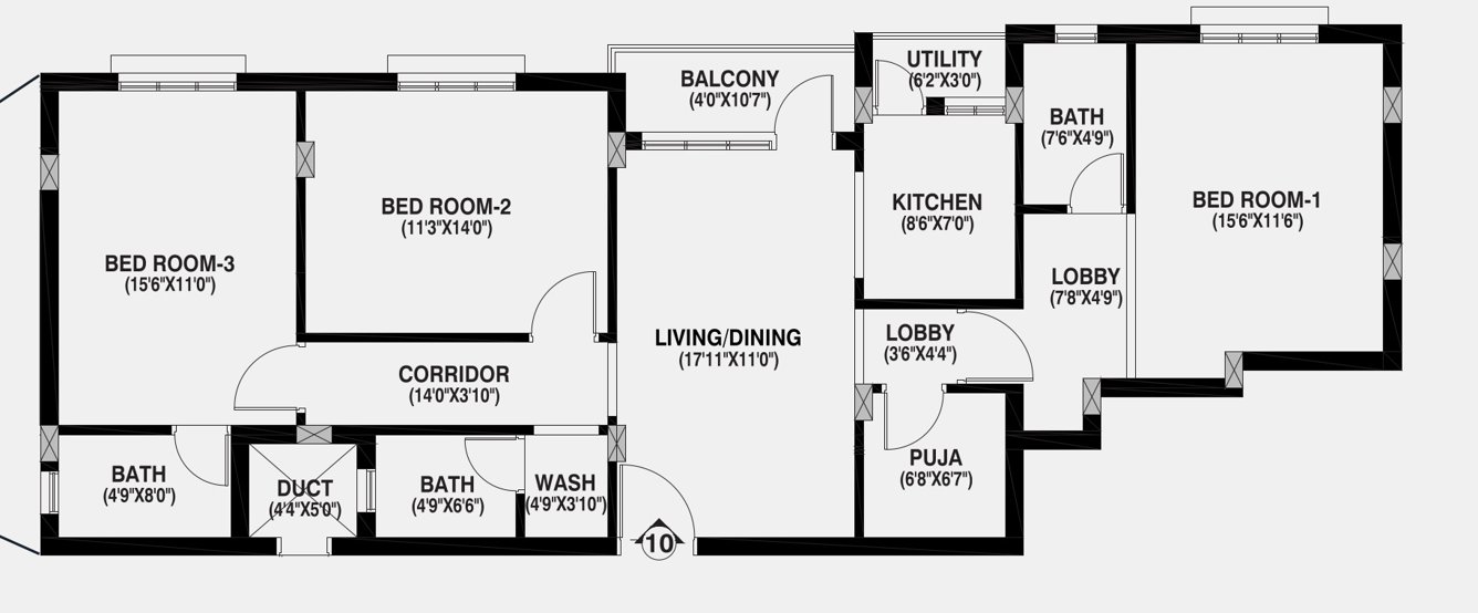  aavasa shivgram residency Floor Plan Floor Plan