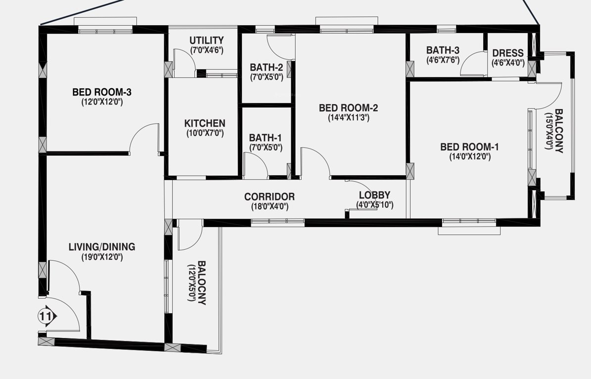  aavasa shivgram residency Floor Plan Floor Plan