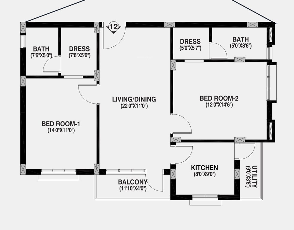  aavasa shivgram residency Floor Plan Floor Plan