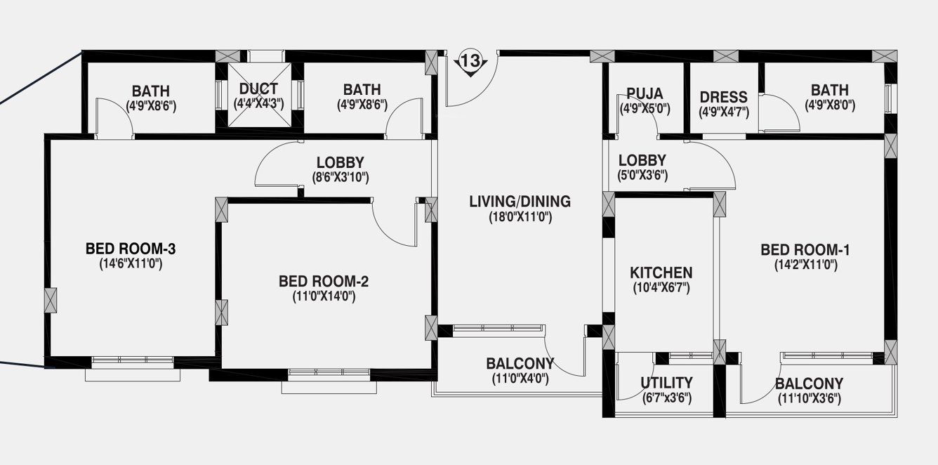  aavasa shivgram residency Floor Plan Floor Plan