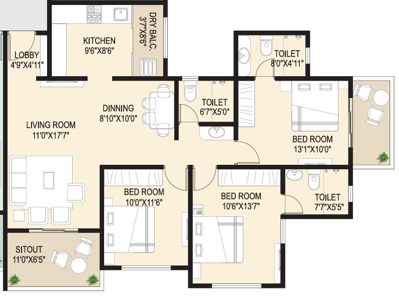 Floor Plan the rise Floor Plan Floor Plan