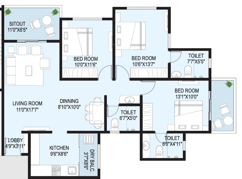 Floor Plan the rise Floor Plan Floor Plan
