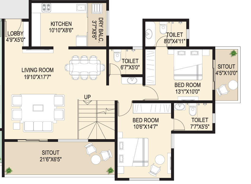  the rise Floor Plan Lower Level Duplex Plan