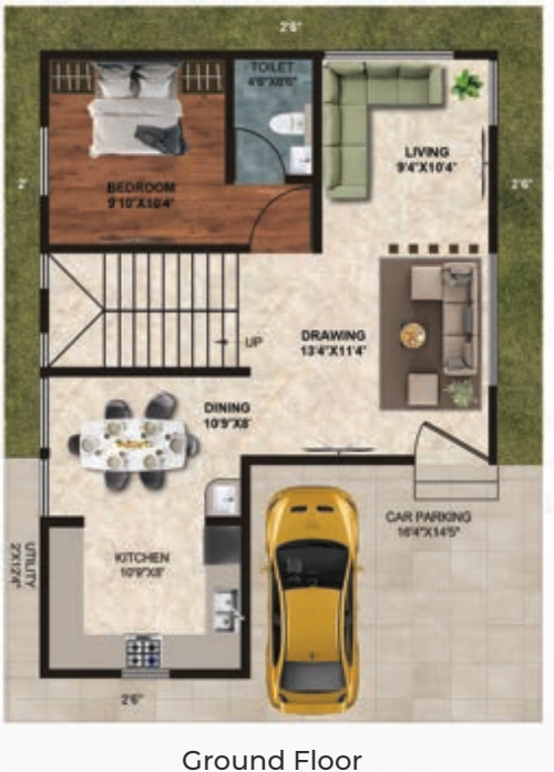  nidhi palms Floor Plan Ground Floor Plan