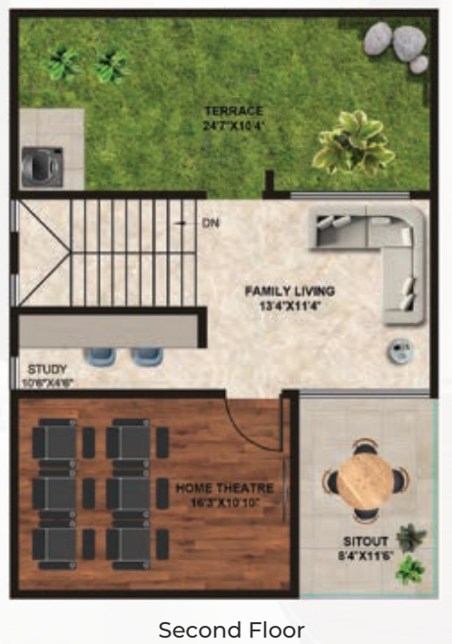  nidhi palms Floor Plan Second Floor Plan