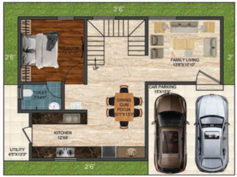  nidhi palms Floor Plan Ground Floor Plan