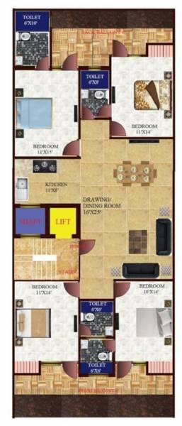  235-sqyd-swastik-construction Floor Plan Floor Plan