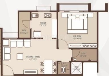 B Kesar Altima (1BHK+1T (648 sq ft) 648 sq ft)