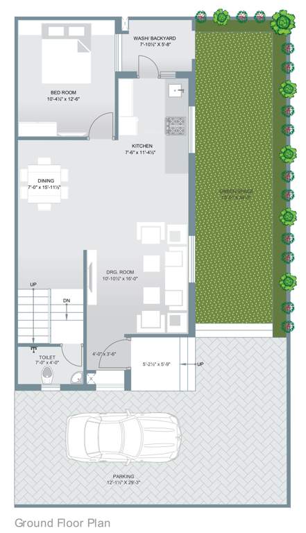  park 1 Floor Plan Ground Floor Plan