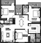 Sraddha Palmera (3BHK+3T (1,735 sq ft) 1735 sq ft) Sraddha Palmera (3BHK+3T (1,735 sq ft) 1735 sq ft)