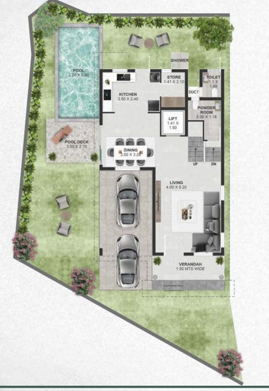  casa de nagoa Floor Plan Ground Floor Plan