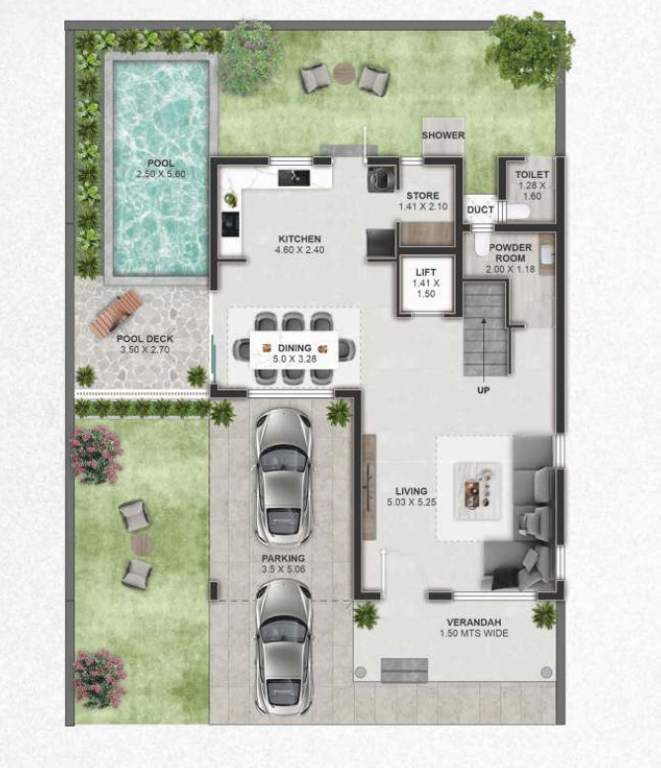  casa de nagoa Floor Plan Ground Floor Plan