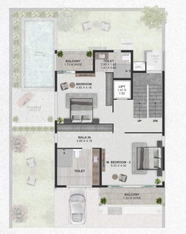 casa de nagoa Floor Plan Second Floor Plan