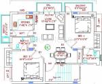 Floor Plan (2BHK+2T) India The Niccolo Nide Floor Plan (2BHK+2T)