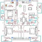 Floor Plan (3BHK+3T) India The Niccolo Nide Floor Plan (3BHK+3T)
