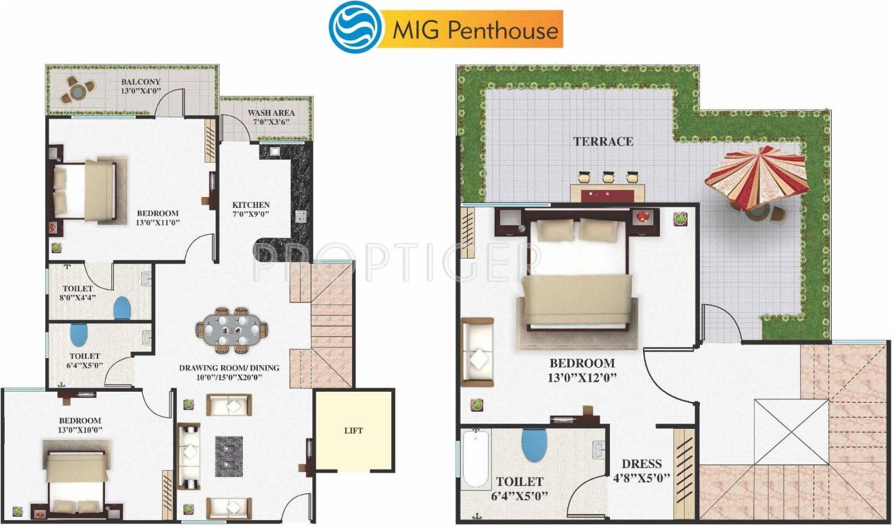Signature Residency (3BHK+3T (1,168 sq ft) 1168 sq ft) Signature Residency (3BHK+3T (1,168 sq ft) 1168 sq ft)
