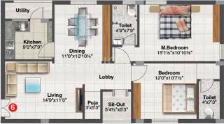 Ace Ratna Pearl (2BHK+2T (1,230 sq ft) Pooja Room 1230 sq ft) Ace Ratna Pearl (2BHK+2T (1,230 sq ft) Pooja Room 1230 sq ft)