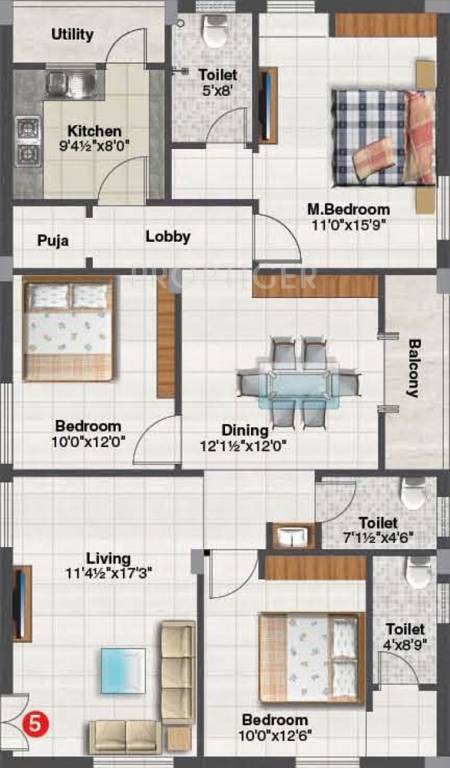 Ace Ratna Pearl (3BHK+3T (1,635 sq ft) Pooja Room 1635 sq ft) Ace Ratna Pearl (3BHK+3T (1,635 sq ft) Pooja Room 1635 sq ft)