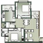 Parshwanath Royal Residency (2BHK+2T (1,170 sq ft) 1170 sq ft)