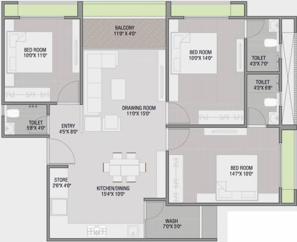  green-abalone Floor Plan Floor Plan