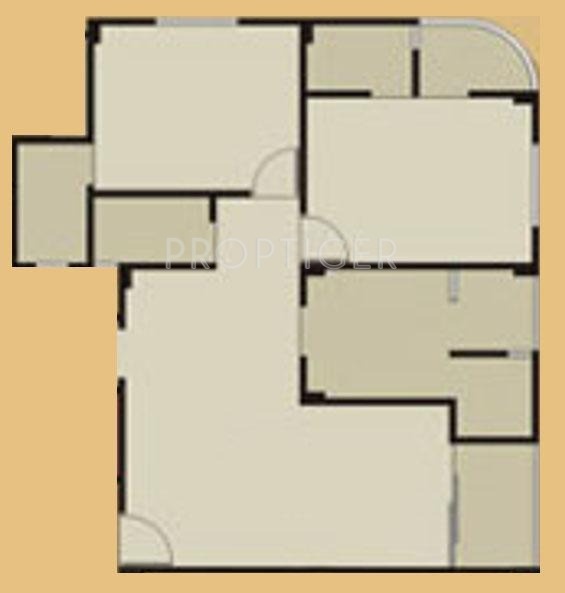 Floor Plan (2BHK+2T) Uma Projects Mahalaxmi 1 Floor Plan (2BHK+2T)