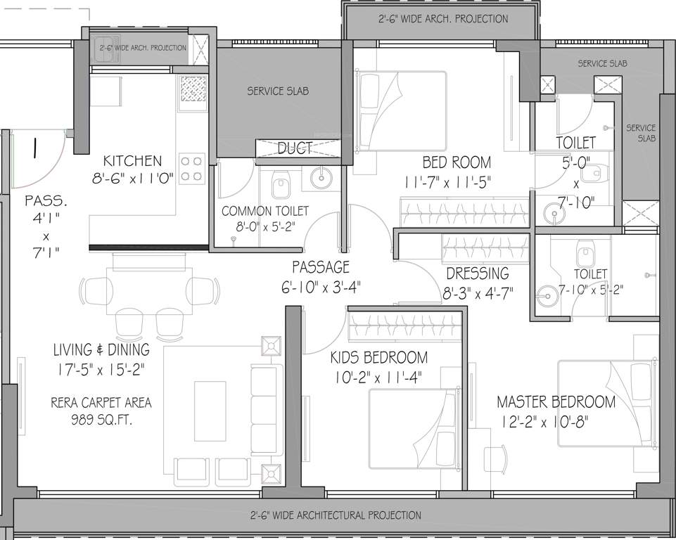  magnolias at neelkanth greens Floor Plan Floor Plan