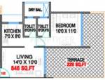 Srishti Paradise (1BHK+2T (572 sq ft) 572 sq ft) Srishti Paradise (1BHK+2T (572 sq ft) 572 sq ft)