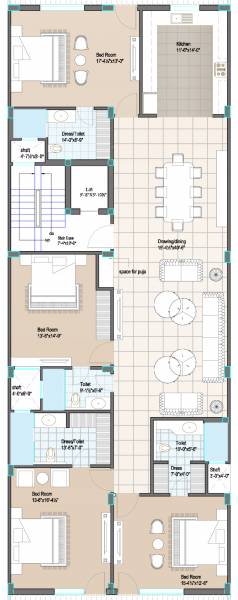  350-sq-yard Floor Plan Floor Plan