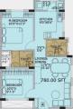 Vijaya KPT Vijaya Harmony (2BHK+2T (780 sq ft) 780 sq ft)