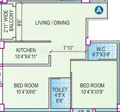 Vinayak Basundhara (2BHK+2T (780 sq ft) 780 sq ft)