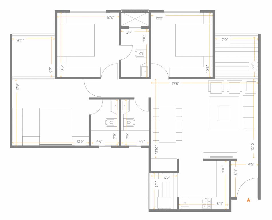  silveroak shriyansh 3 0 Floor Plan Floor Plan