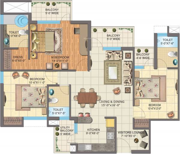 Floor Plan the-golden-palms-tower-a-b-l-m-n Floor Plan Floor Plan