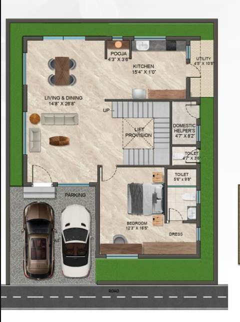  anvaya icon city Floor Plan Ground Floor Plan