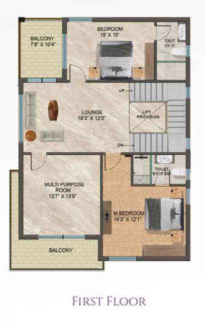  anvaya icon city Floor Plan First Floor Plan