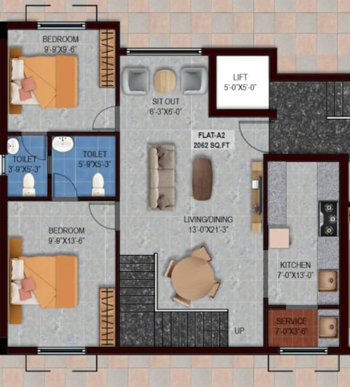 Upper Level Duplex Plan constructions Floor Plan Upper Level Duplex Plan