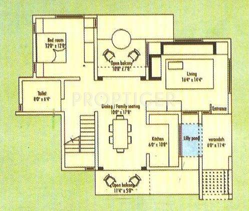 Capricorn Grove (3BHK+3T (1,656 sq ft) 1656 sq ft)