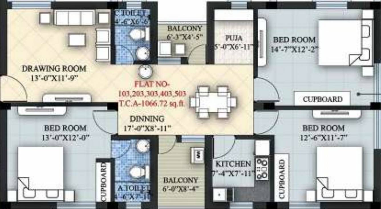 sri sampurna aqua Floor Plan Floor Plan