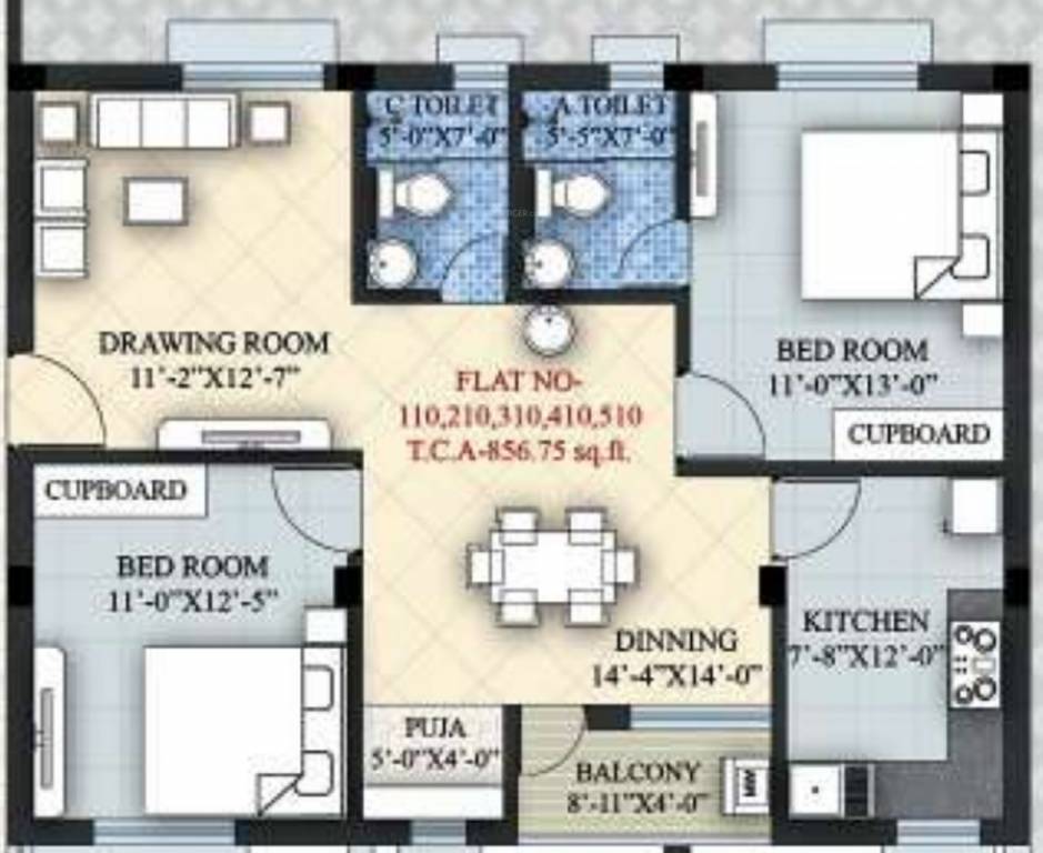 sri sampurna aqua Floor Plan Floor Plan