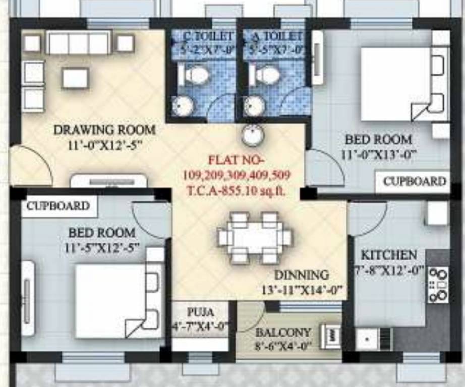 sri sampurna aqua Floor Plan Floor Plan
