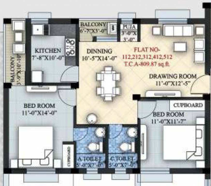 sri sampurna aqua Floor Plan Floor Plan