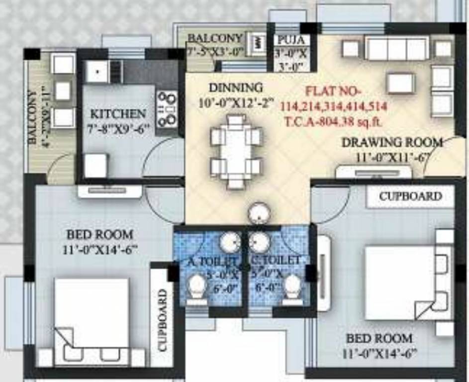 sri sampurna aqua Floor Plan Floor Plan