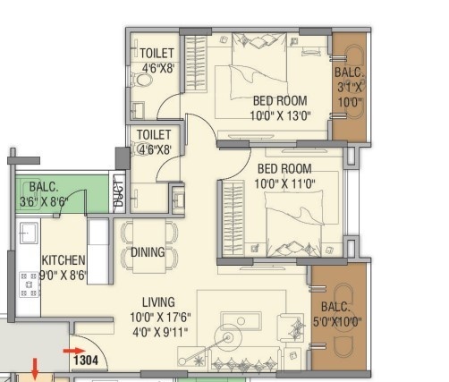  mindspace residency phase 1 Floor Plan Floor Plan