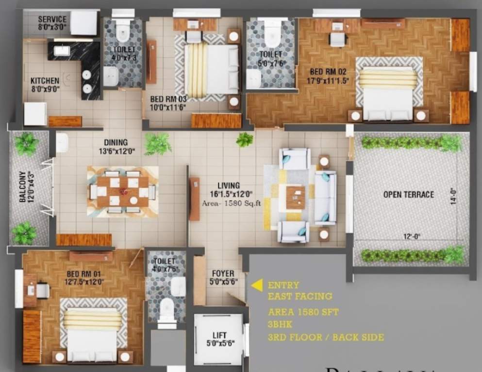  pallava garden Floor Plan Floor Plan