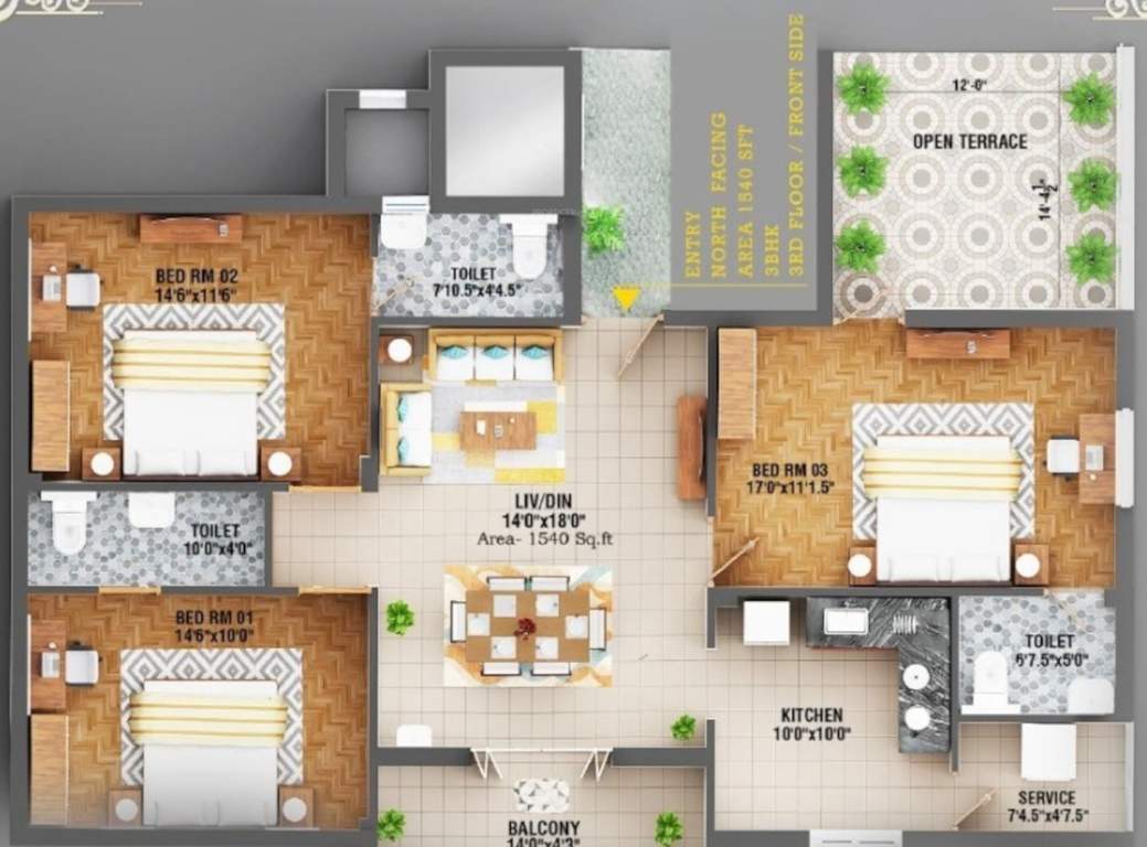  pallava garden Floor Plan Floor Plan